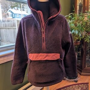 The North Face fleece hoodie, women's L